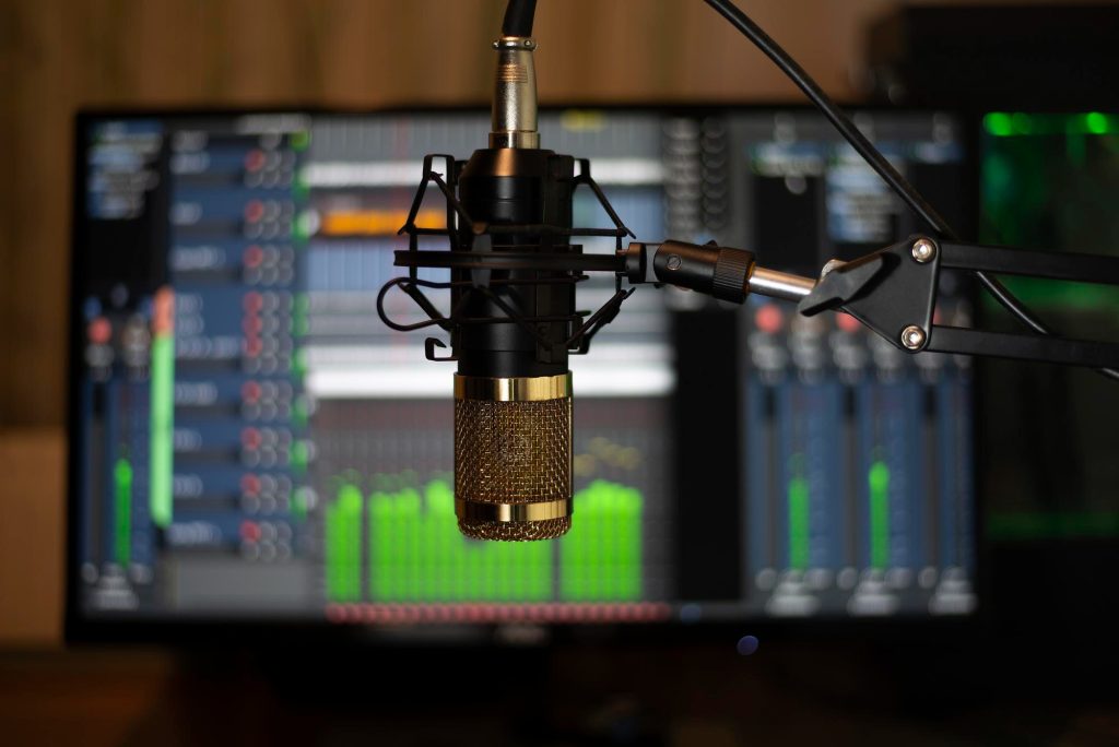 golden-microphone-recording-room-computer-work-recording-studio